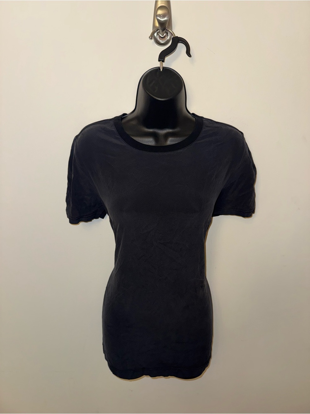 Dolce & Gabbana Vintage Grey Matte Silk T-Shirt